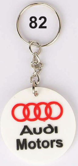 SILICON KEYCHAIN : EMBOSSED SINGLE SIDE